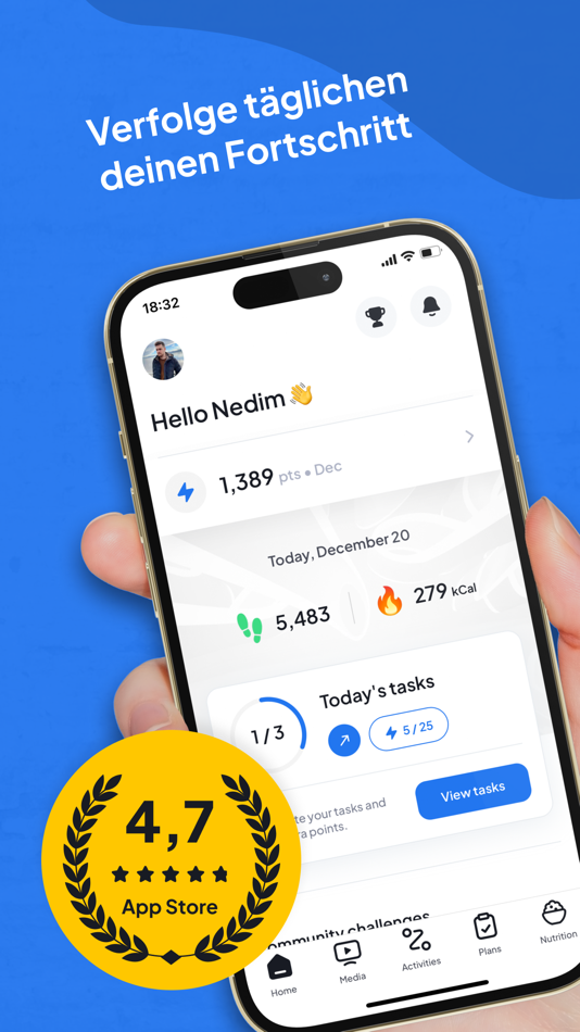 #1. FIT-UP: Fitness & Nutrition (iOS) By: Fit-Up GmbH