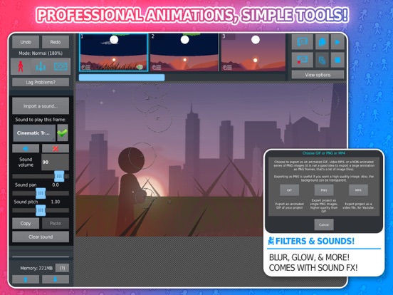 Stick Nodes - Animator iPad screenshot 4 - Entertainment app