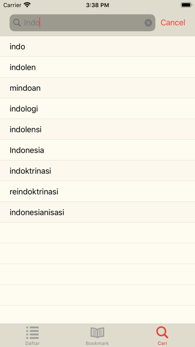 Kamus Besar Bahasa Indonesia Screenshot