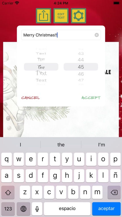 Christmas invitation cards screenshot-3