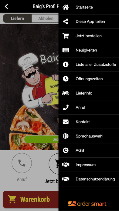 Baig's Profi Pizza & Burger Screenshot