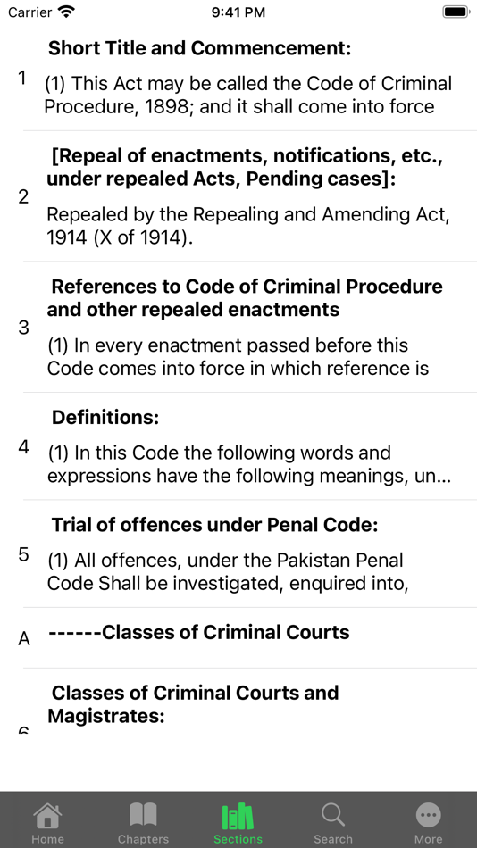 #3. CrPC 1898 Criminal Procedure (iOS) 게시자: Faisal Asghar