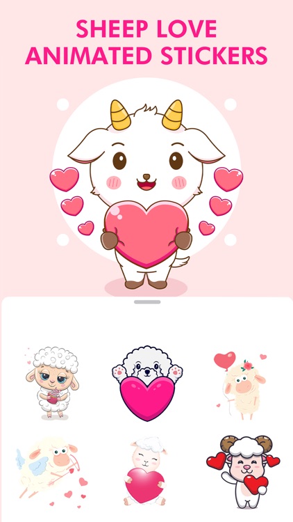 Sheep Love Animated Stickers