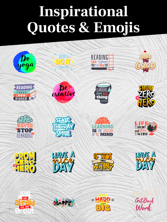 Screenshot #6 pour Inspirational Quotes & Emoji