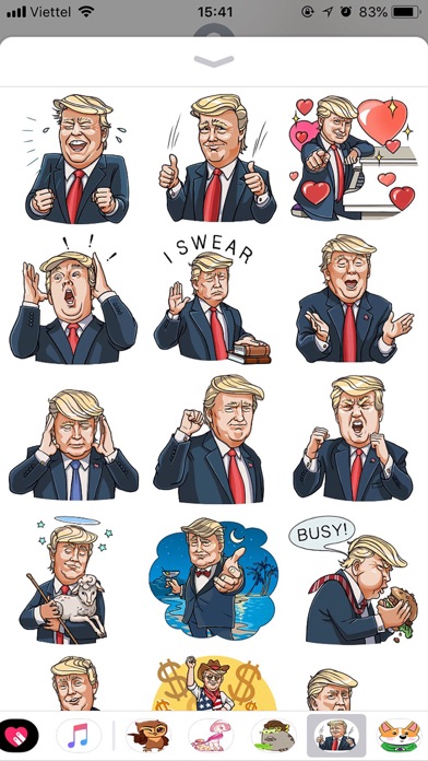 Screenshot #1 pour Mr Trump Emoji Funny Stickers