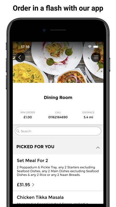 Dining Room App Screenshot