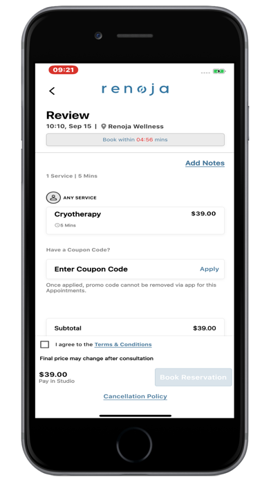 Renoja Wellness Screenshot