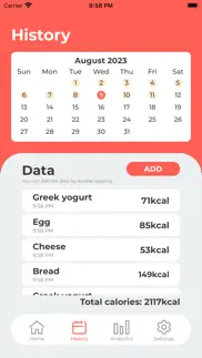 How to cancel & delete calorie-log 2