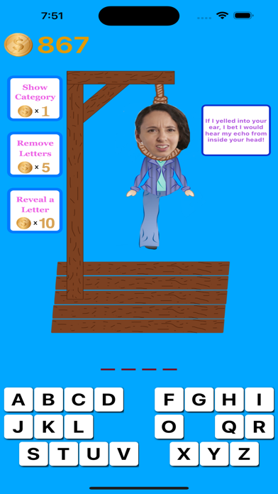 Hangman in English or Spanish Screenshot