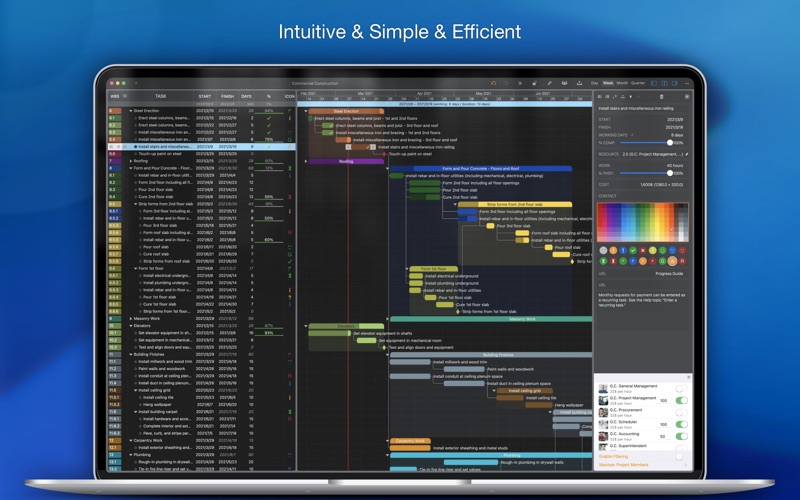 Screenshot #1 for QuickPlan - Project Gantt Plan