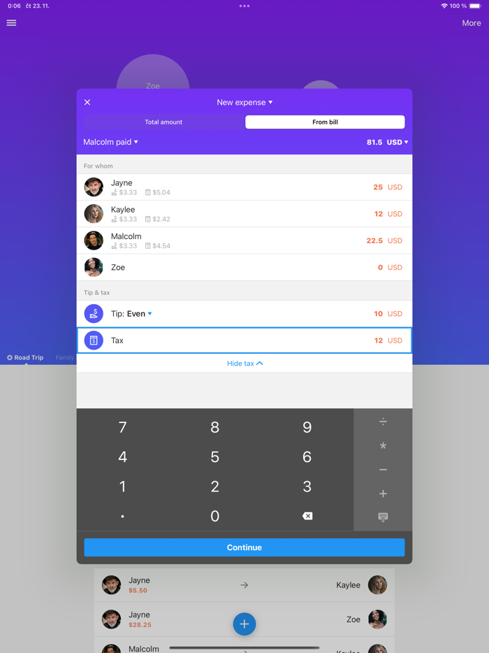 Settle Up - Group Expenses
