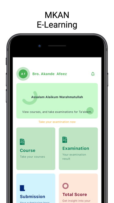 MKAN E-learning Screenshot