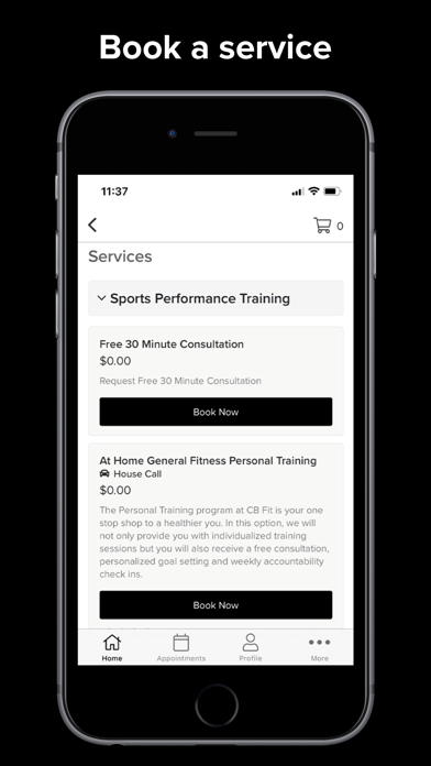 CB Fit Sports Performance Screenshot