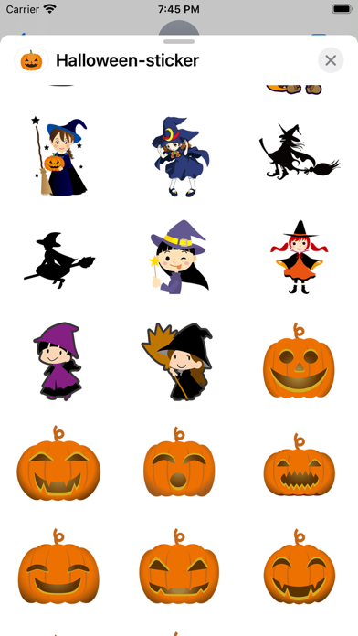 Halloween cute sticker Screenshot