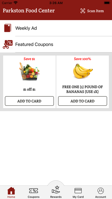 Parkston Food Center Screenshot