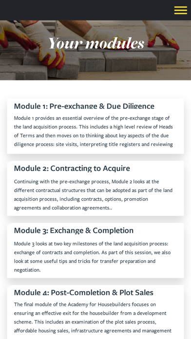 Screenshot 2 of Academy for Housebuilders App