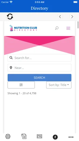Game screenshot Nutrition Club Directory apk
