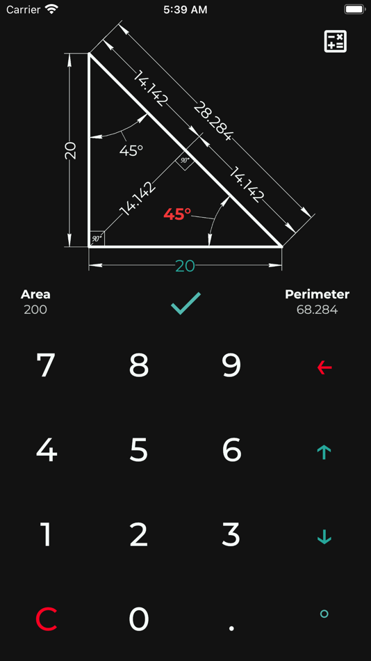 #4. Triangle Angles Calculator (iOS) Podle: Dmitriy Trofimov