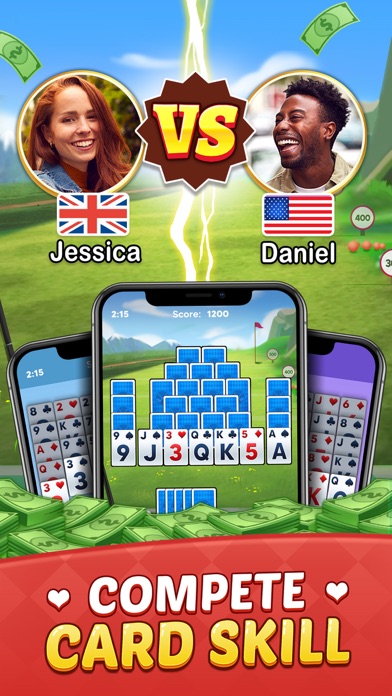 Golf Solitaire: Win Real Money Screenshot