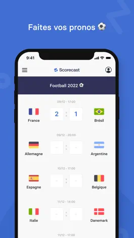Game screenshot Scorecast - Pronos entre amis mod apk