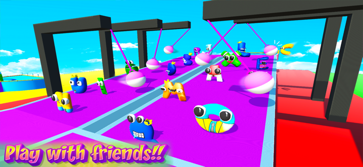 Funny Fall Dudes Knockout Game screenshot 3