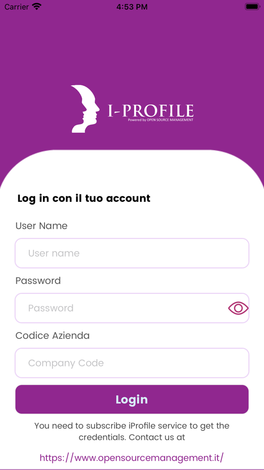 #1. Questionario Osm (iOS) Podle: OPEN SOURCE MANAGEMENT S.R.L