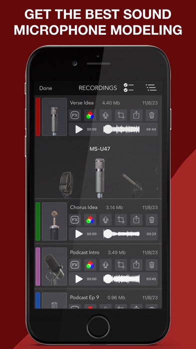Screenshot #2 pour MicSwap Pro 2 Microphone Sound