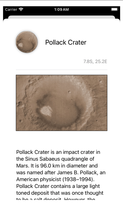 Mars Info Lite Screenshot