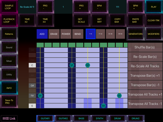 Screenshot #6 pour pUnKGeN:Thrash Riff Sequencer