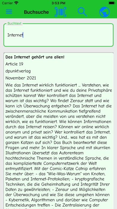 Meine Buchliste Screenshot