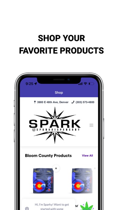 Spark Dispensary Screenshot