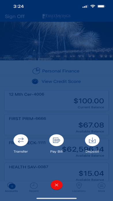 First Savings Bank Personal Screenshot