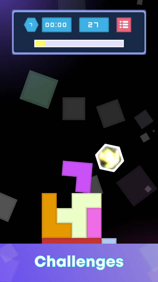 #4. Hexagon Drop - Fun Physics ! (iOS) 由: Le Huy Phan