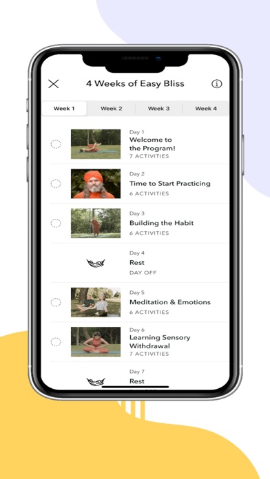 Bliss: Meditation Courses Screenshot