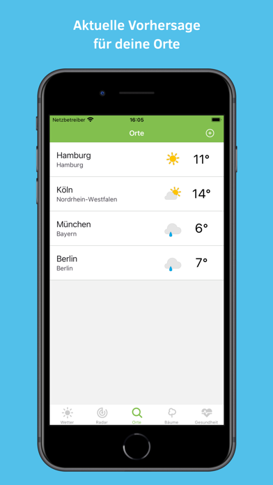 Treether - Wetter & Regenradar Screenshot