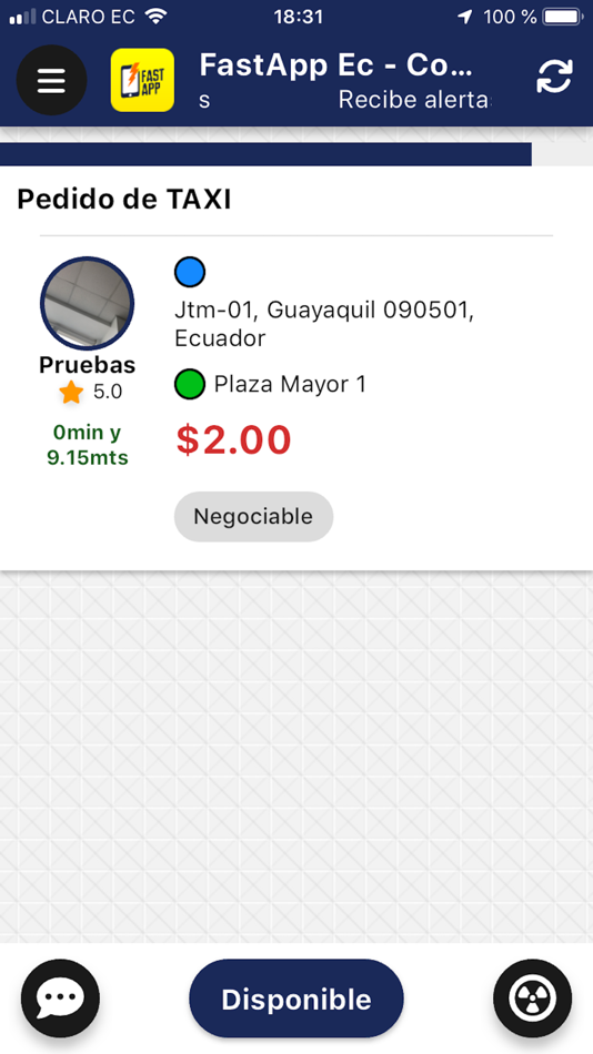 #1. FastApp Ec - Conductor (iOS) 由: Josue Chavez