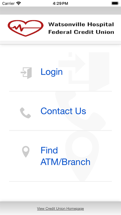 Watsonville Hospital FCU Screenshot