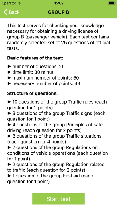 Driving school tests - Czechia Screenshot