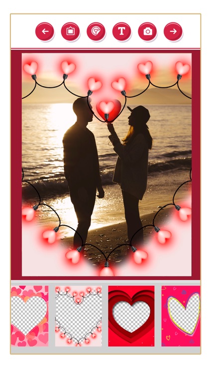 New and romantic love frames