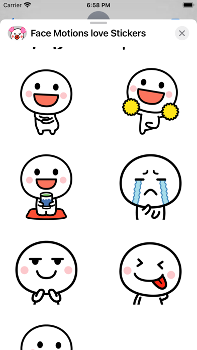 Face Motions love Stickers Screenshot