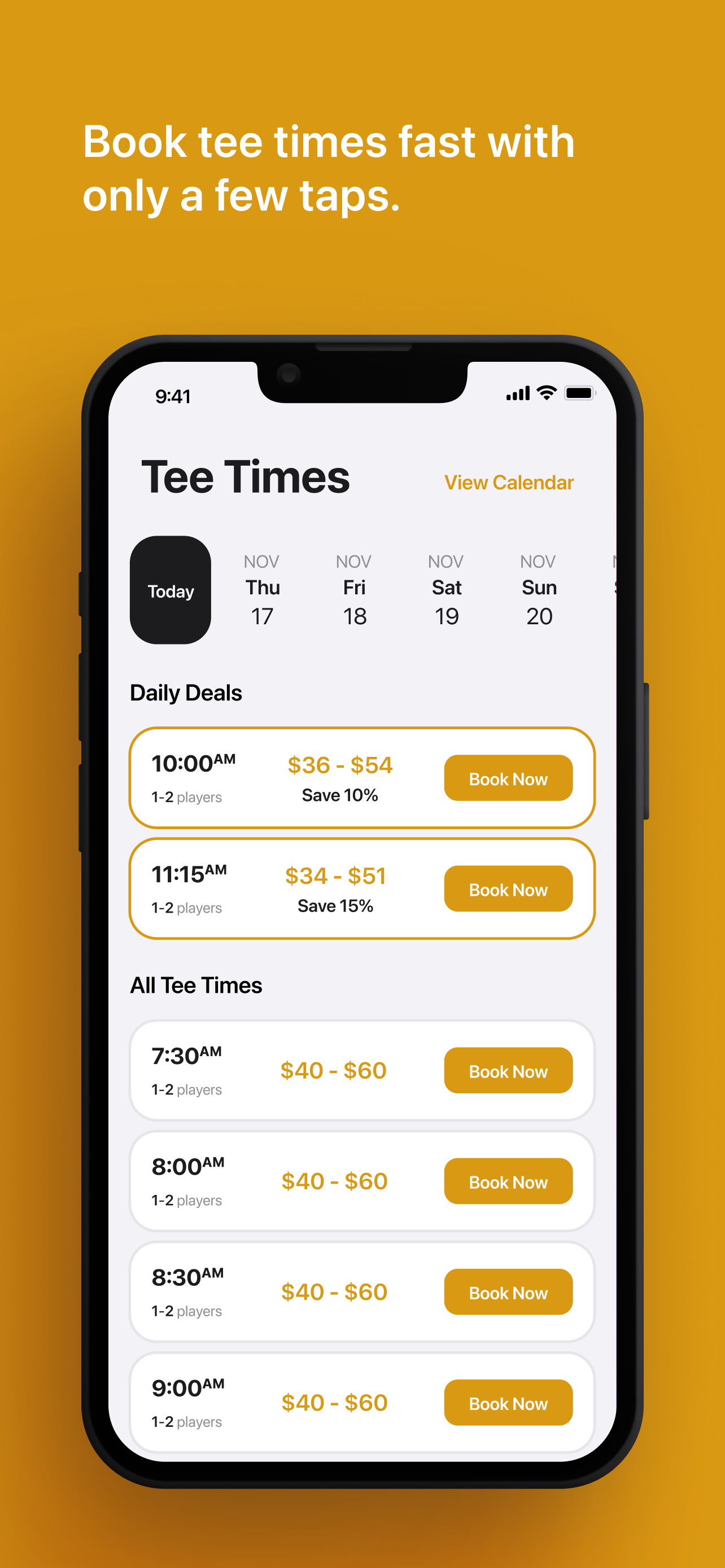 Palmbrook Golf Tee Times