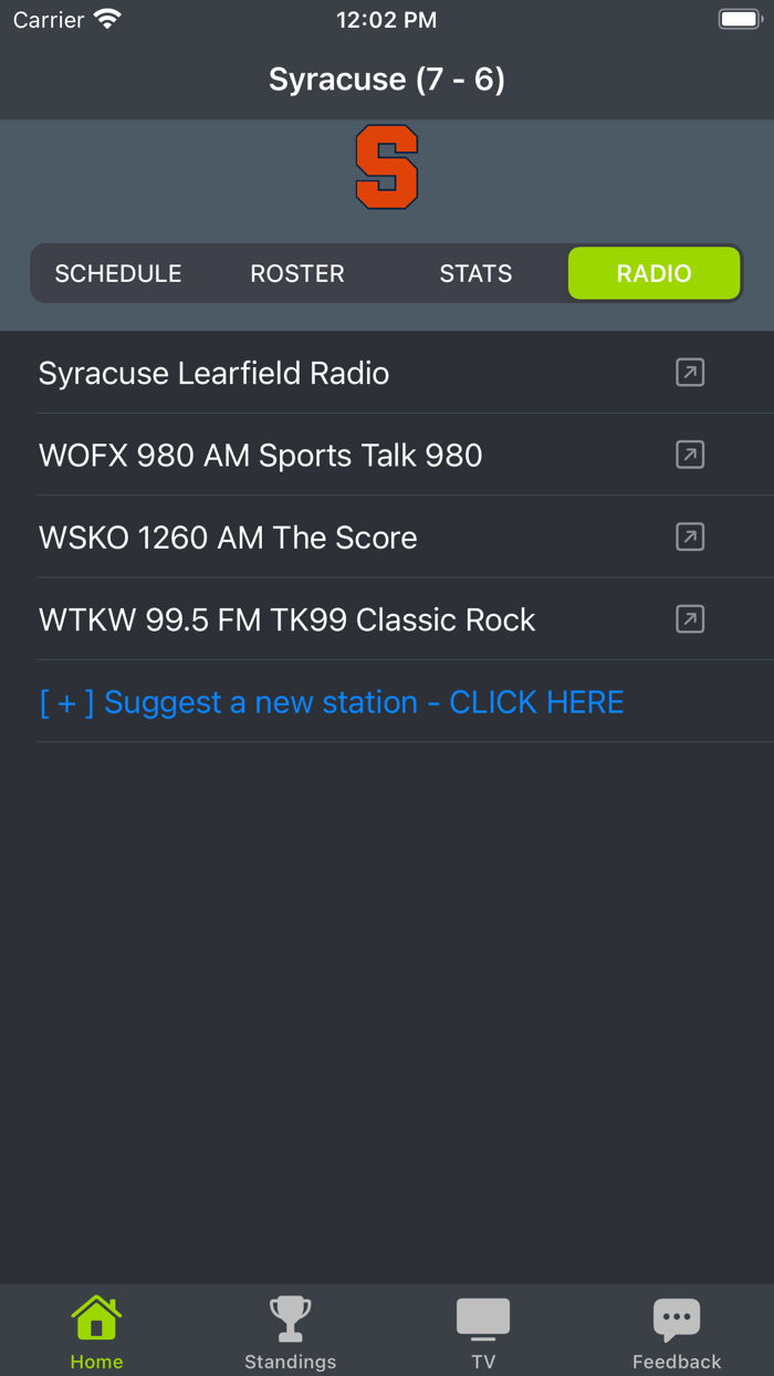 Syracuse Football App