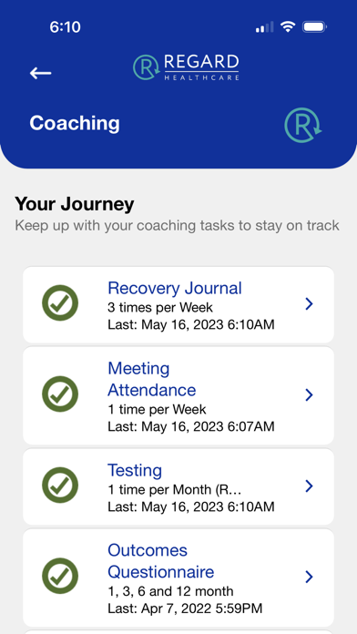 Regard Healthcare Coach Screenshot