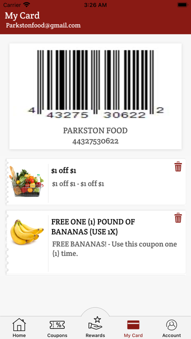 Parkston Food Center Screenshot
