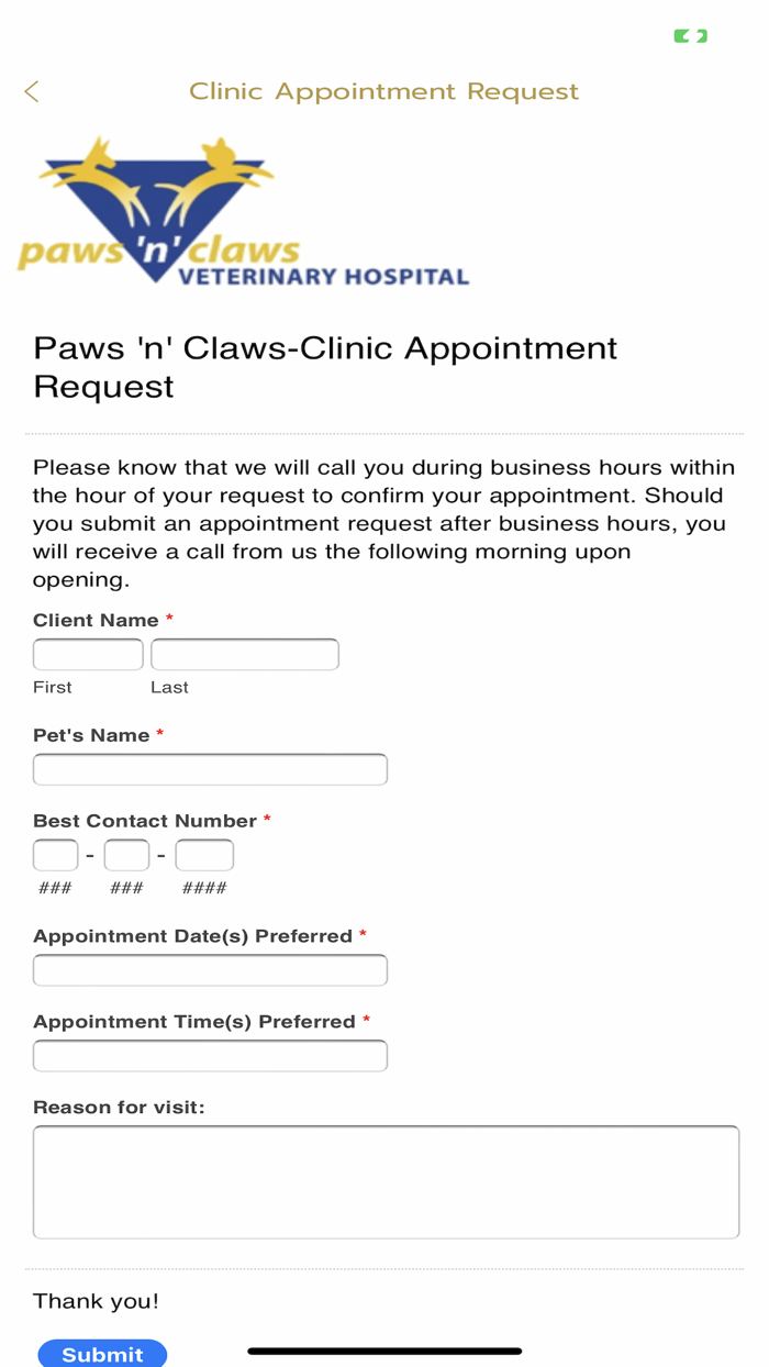 Paws n Claws Veterinary Center