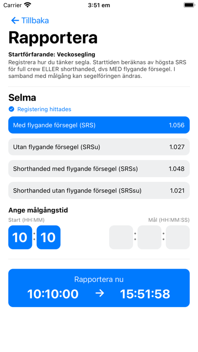 klubbsegling Screenshot