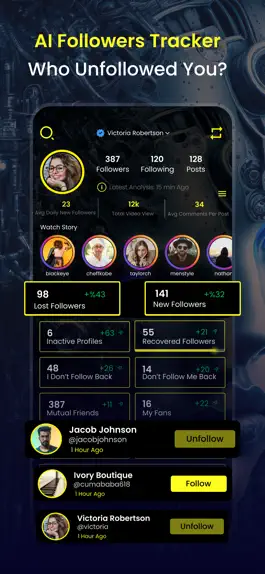 Game screenshot Reports AI: Followers Tracker mod apk