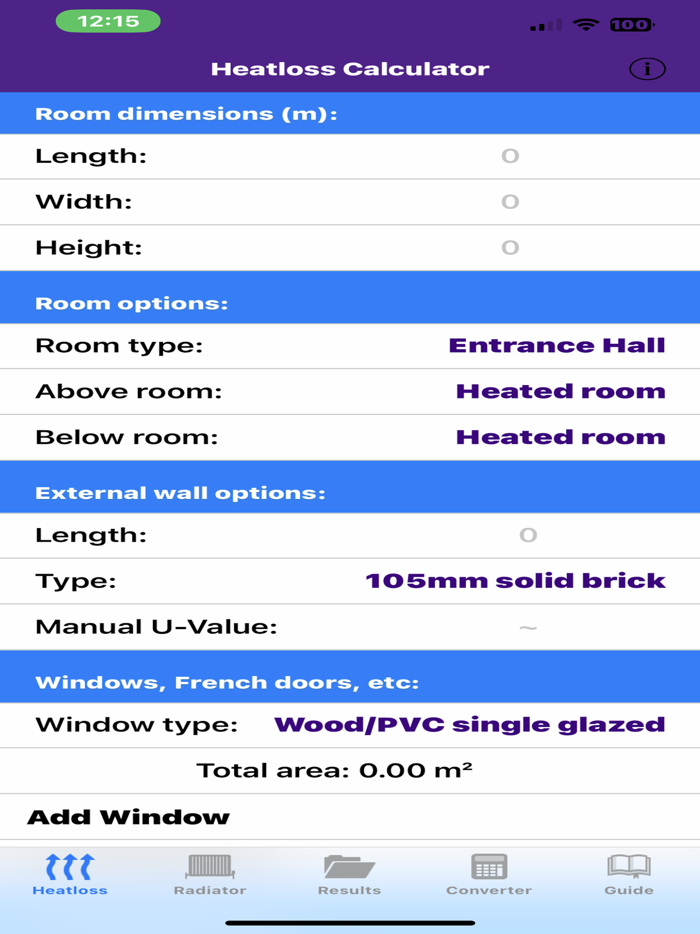 Heatloss Calculator and Guide