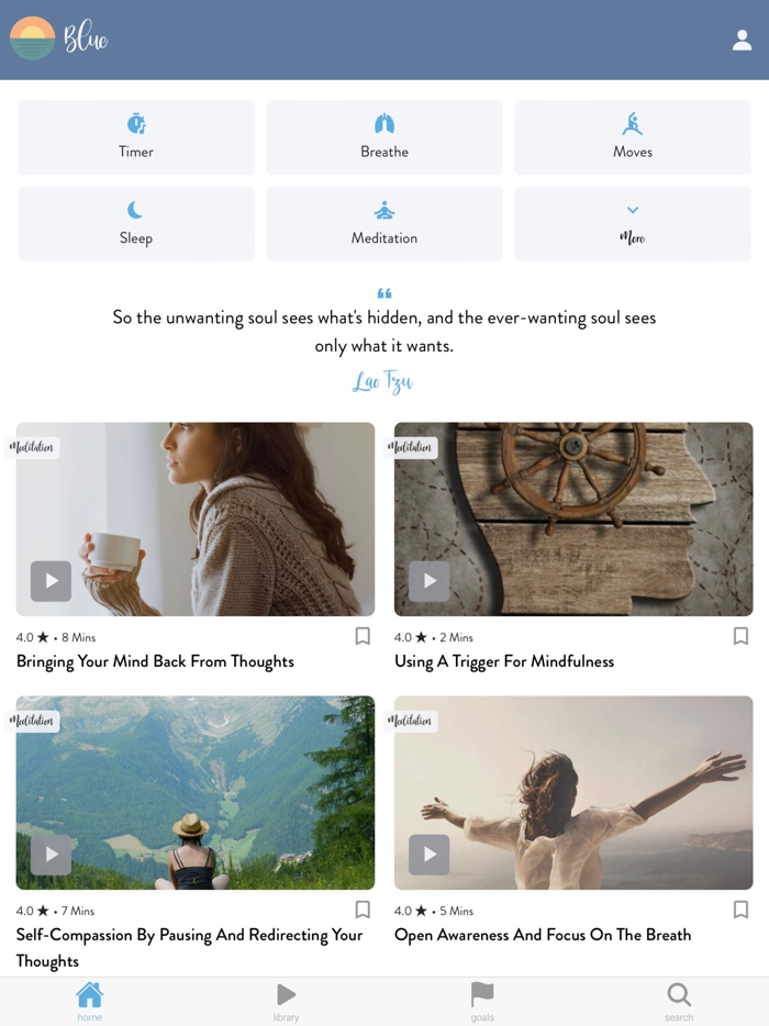 Blue Meditate Calm Sleep