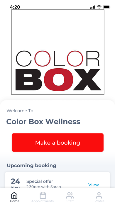 Color Box Wellness Screenshot